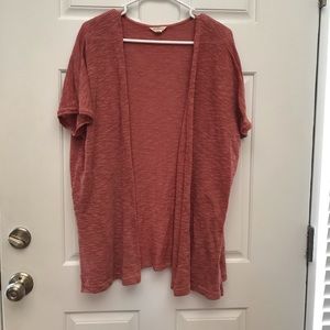 Blush short sleeved sweater/wrap